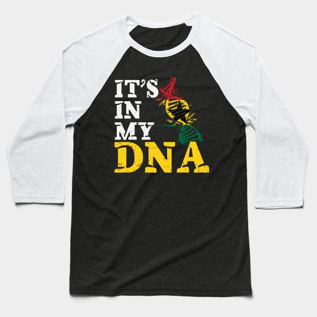 It's in my DNA - Ghana Baseball T-Shirt by JayD World